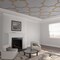Ekena Millwork 66 56W x 66 56H x 38T Large Woodall Decorative Fretwork Wood Ceiling Panels Wood Paint Grade CELW67X67X0375WDLMF - alternate 1
